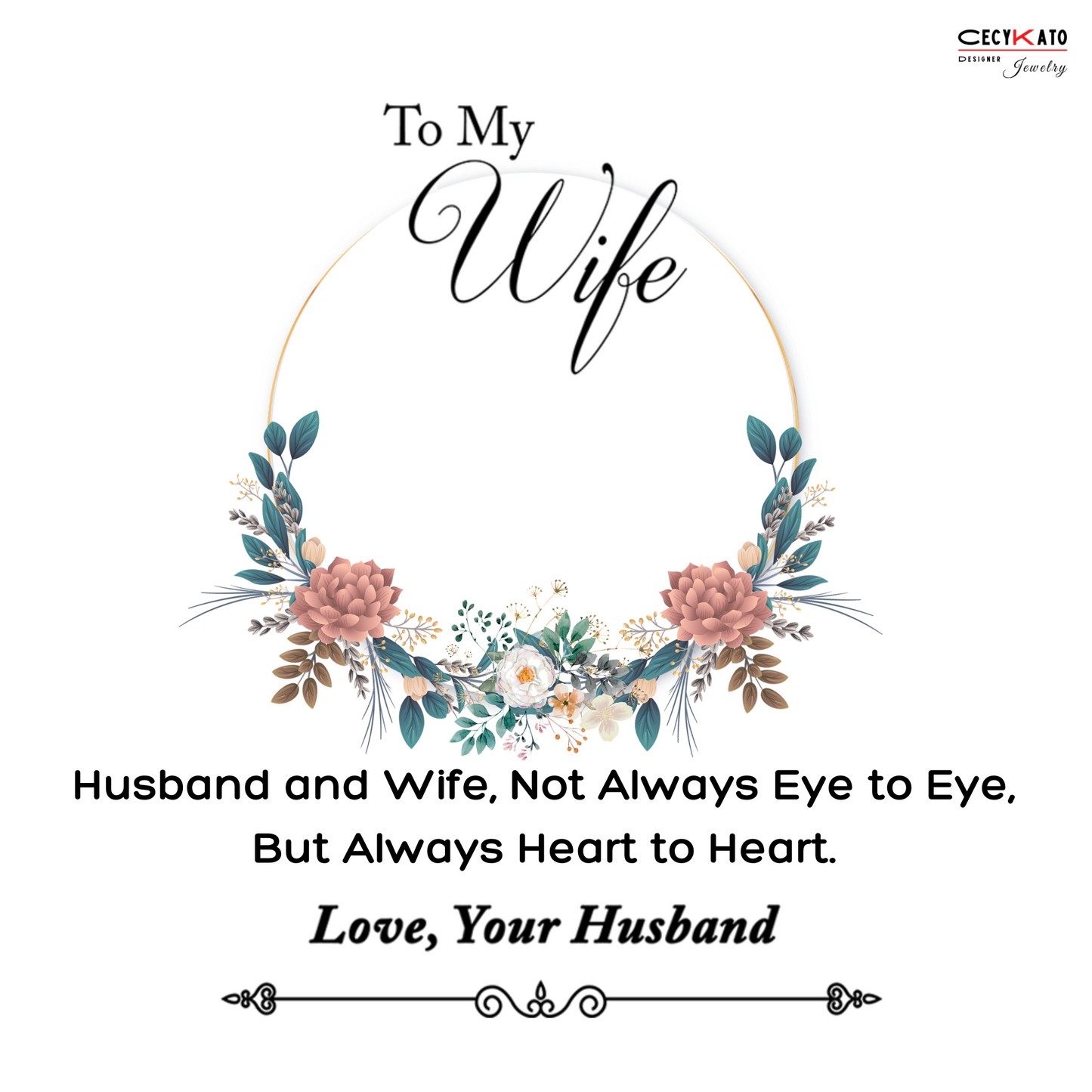 To My Wife Message Card - C11W