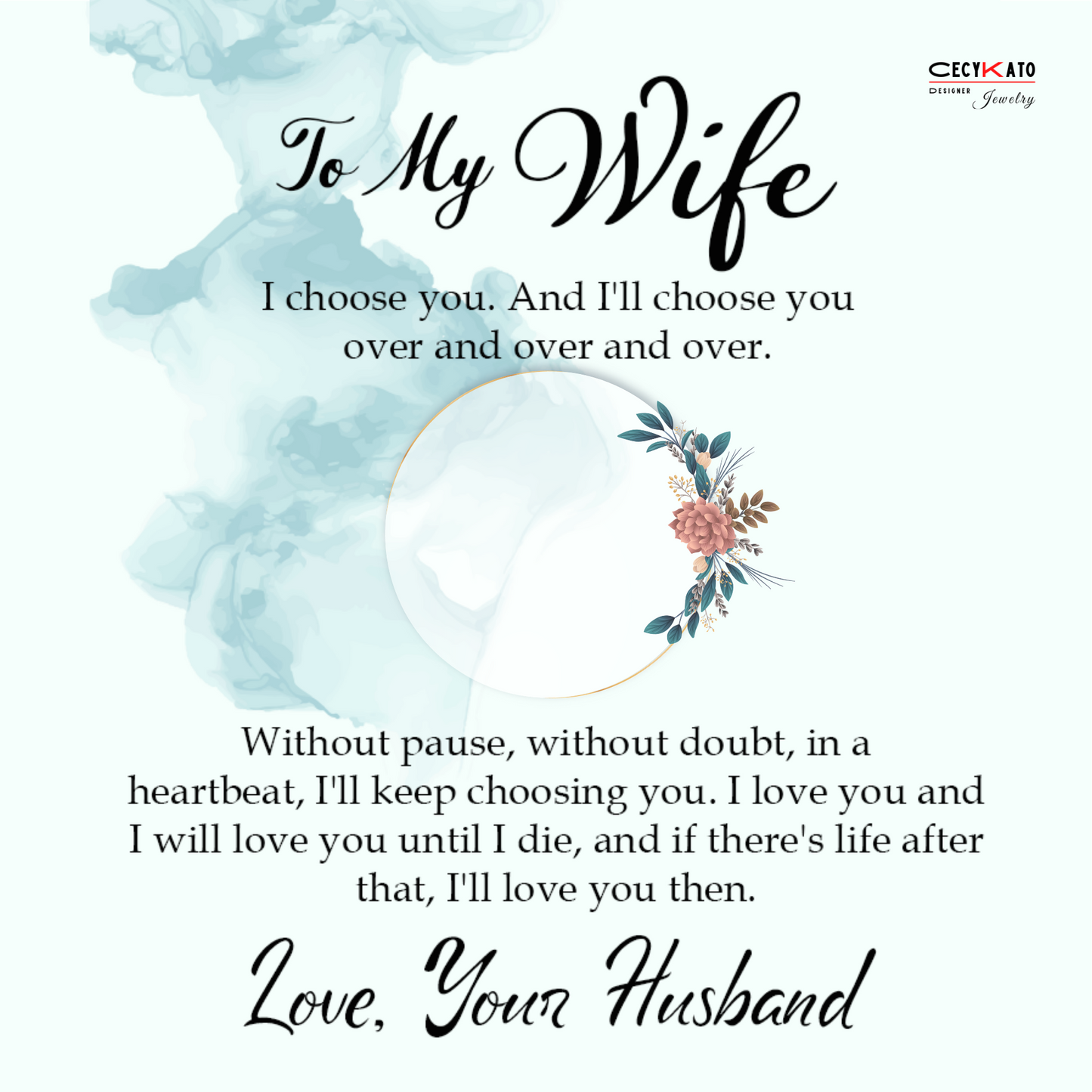 To My Wife Message Card - C17W