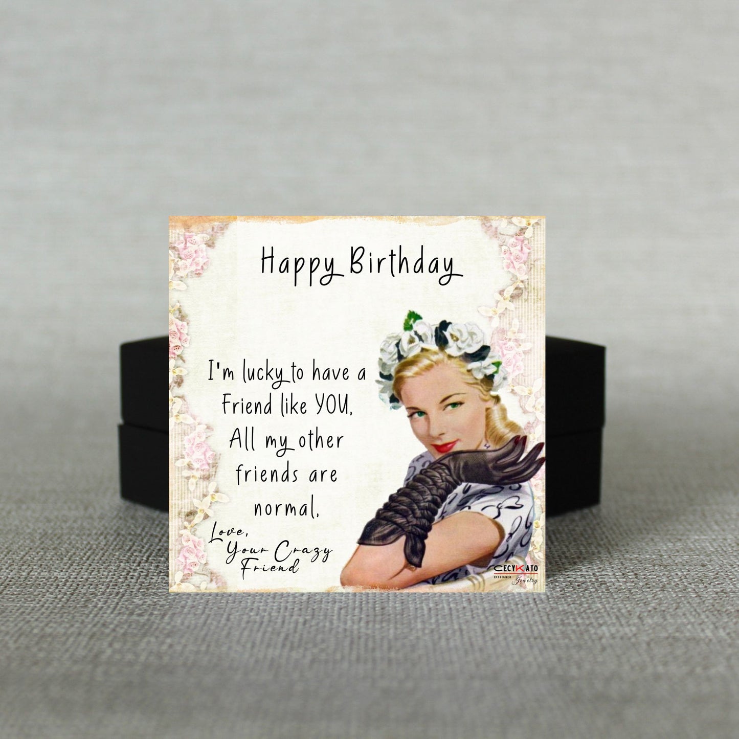 Happy Birthday - Friend Message Card - C9BHBF