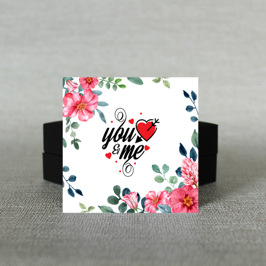 You & Me Message Card - C110