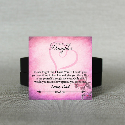 To My Daughter  Message Card - C35D