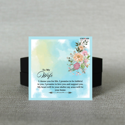 To My Wife Message Card - C18W