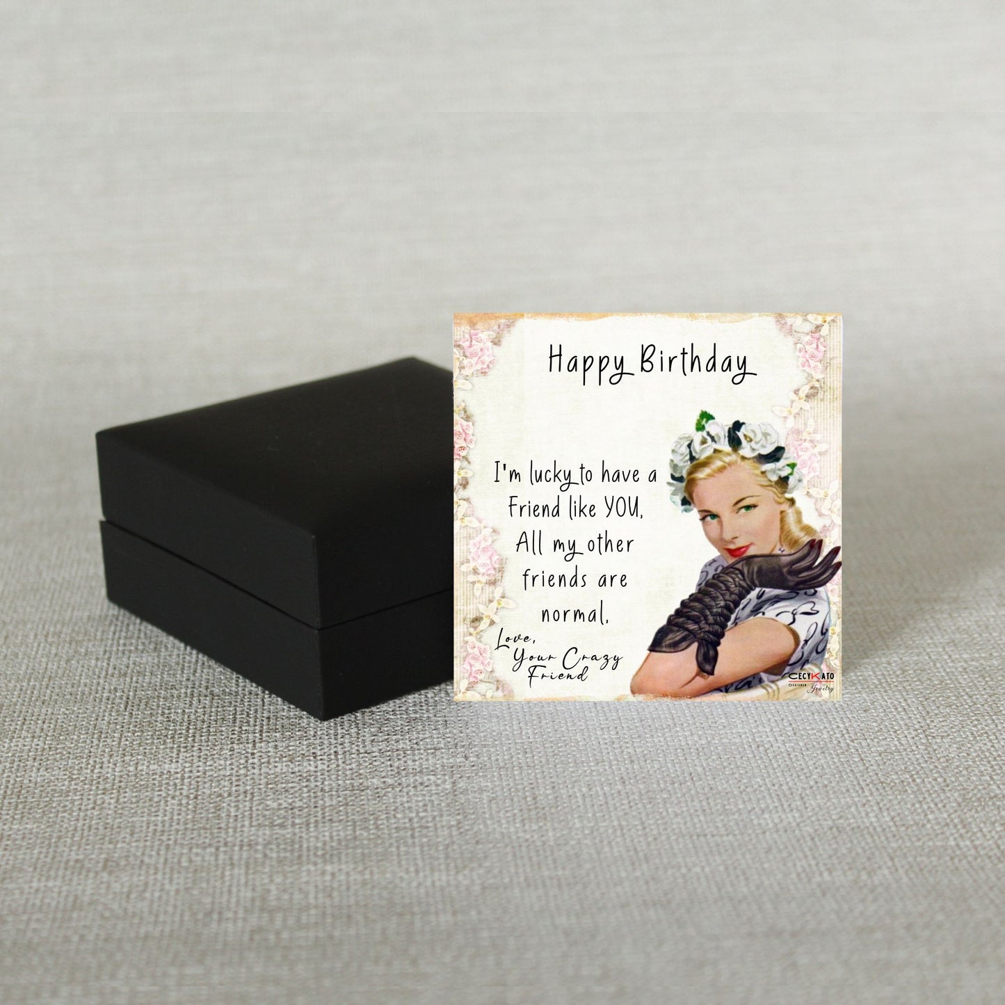 Happy Birthday - Friend Message Card - C9BHBF
