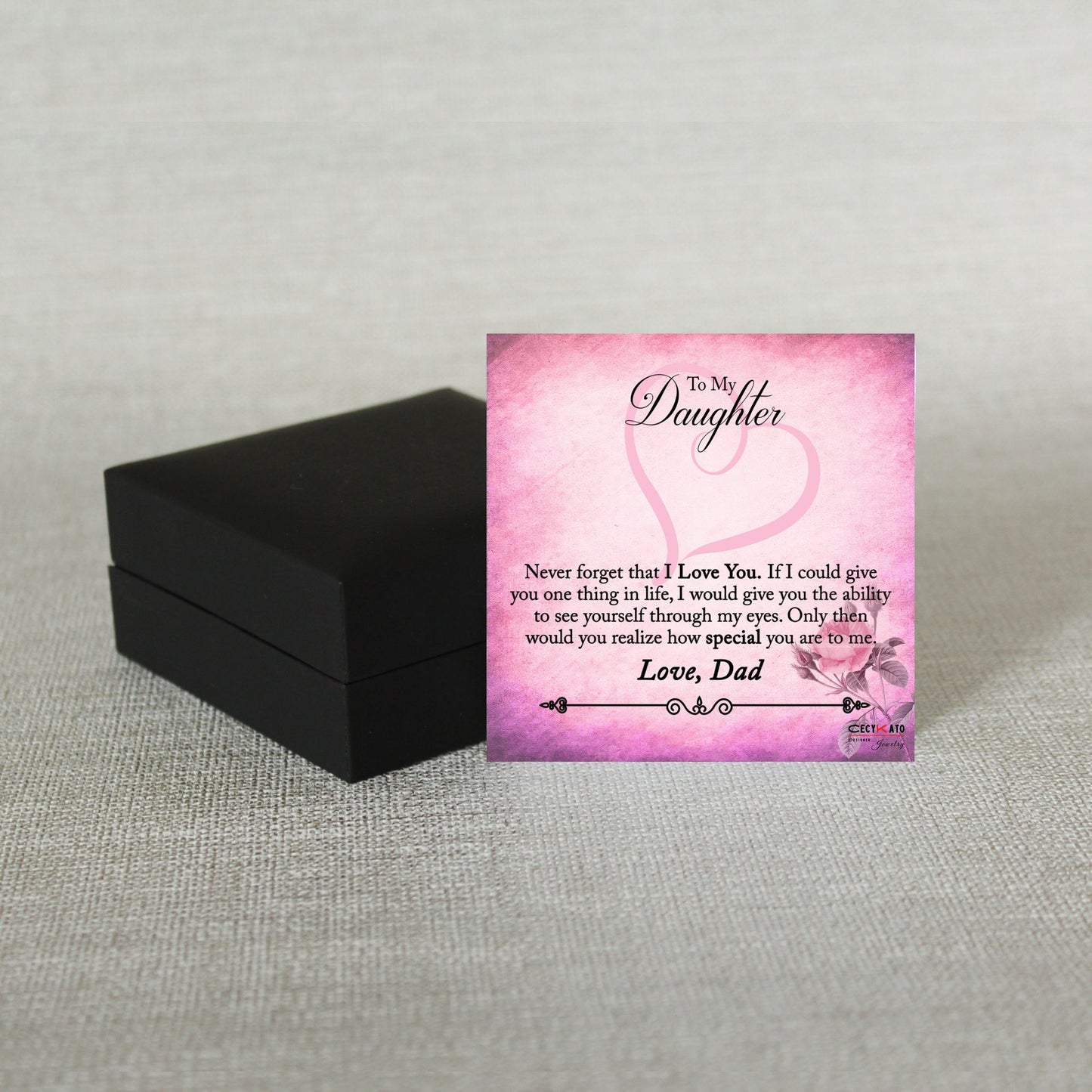 To My Daughter Message Card - C35D