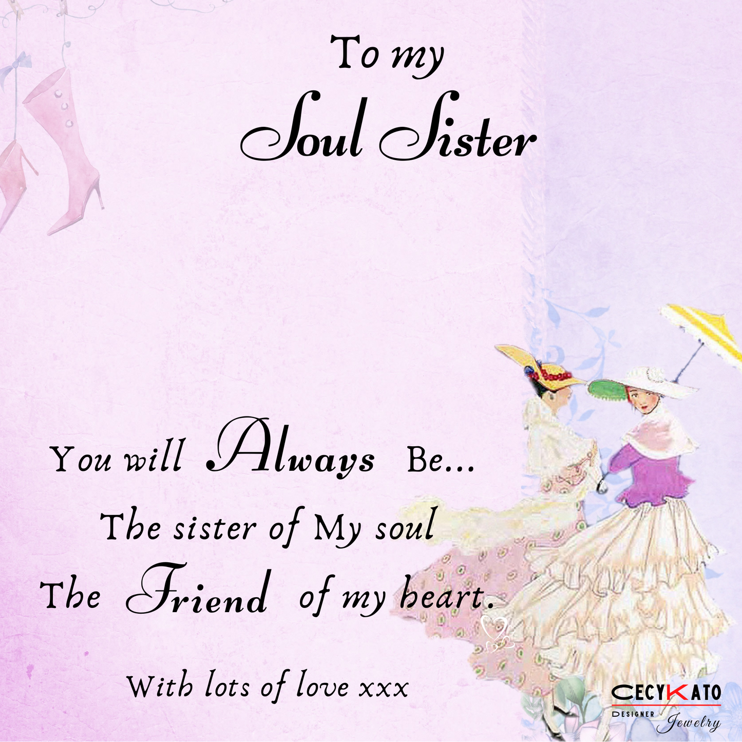 Soul Sister Message Card - C43F