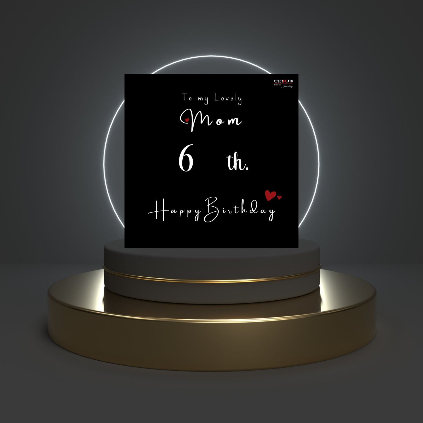 Mom 60 Milestone Birthday / Happy Birthday Message Card - C80HBM6