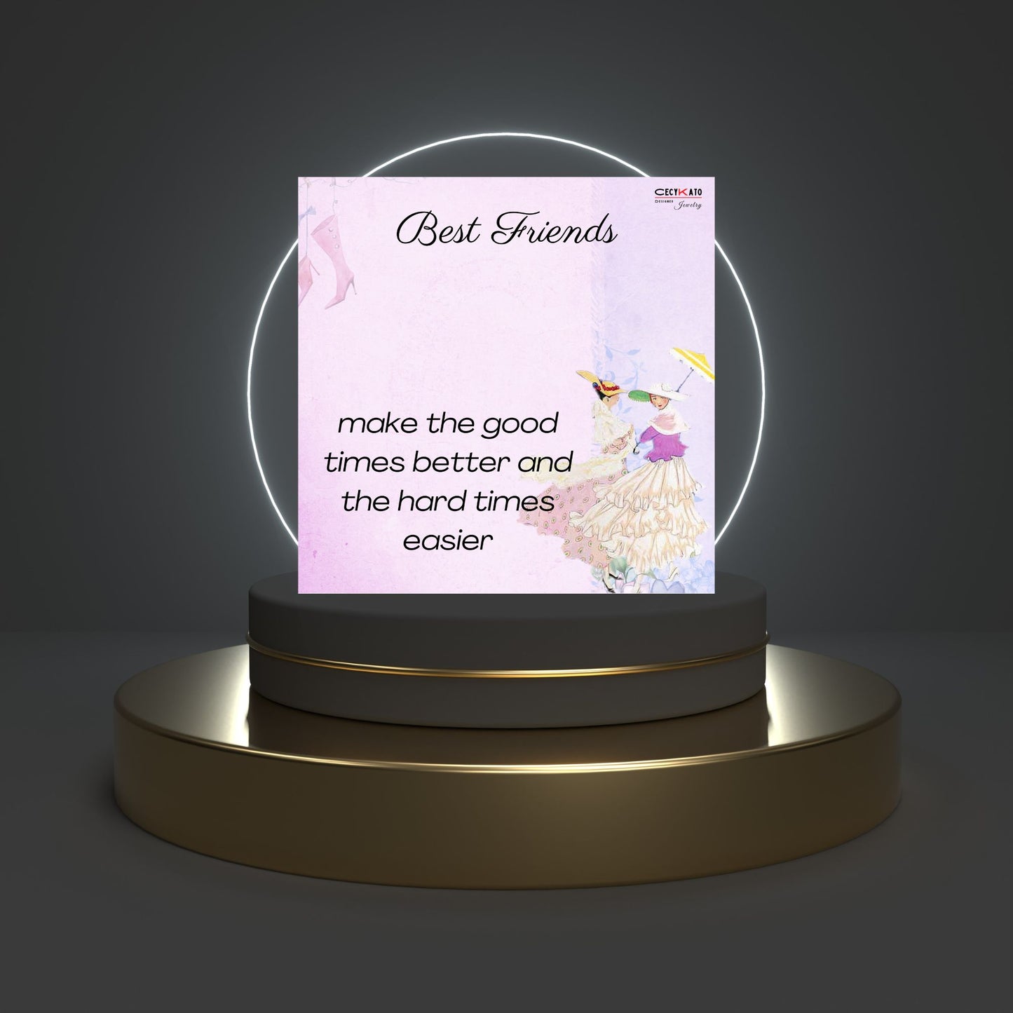 Best Friends Message Card - C47F