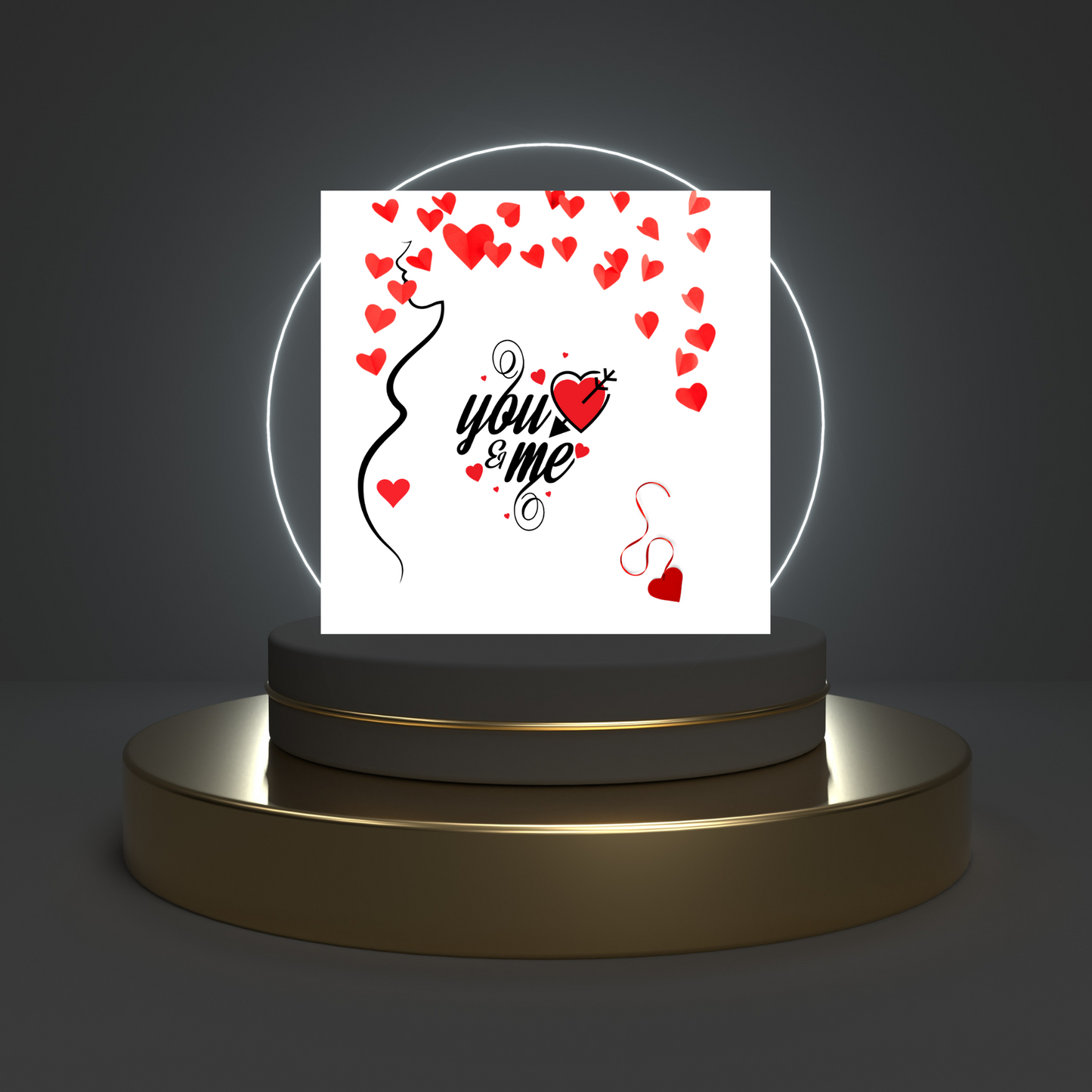 You & Me Message Card - C111
