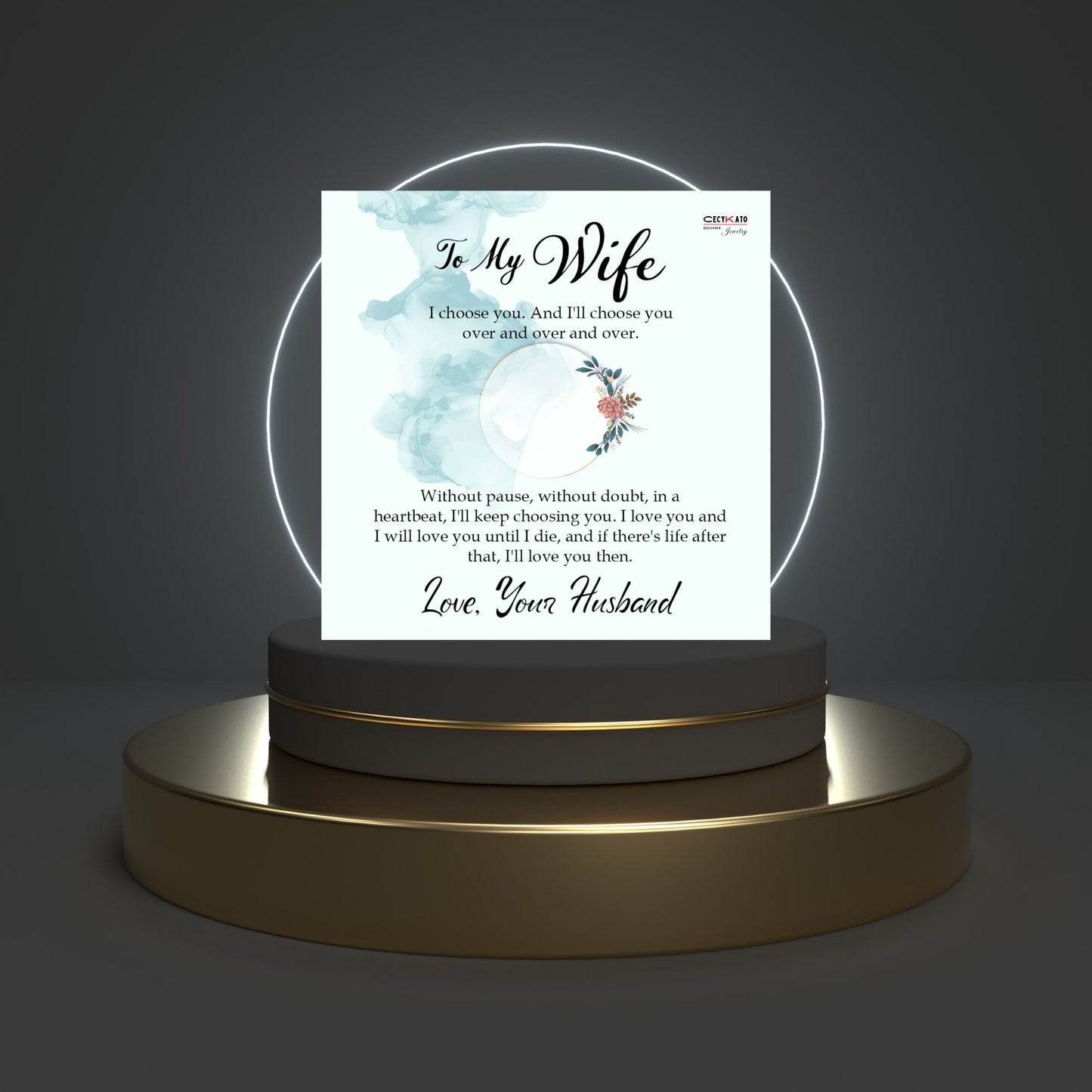 To My Wife Message Card - C17W
