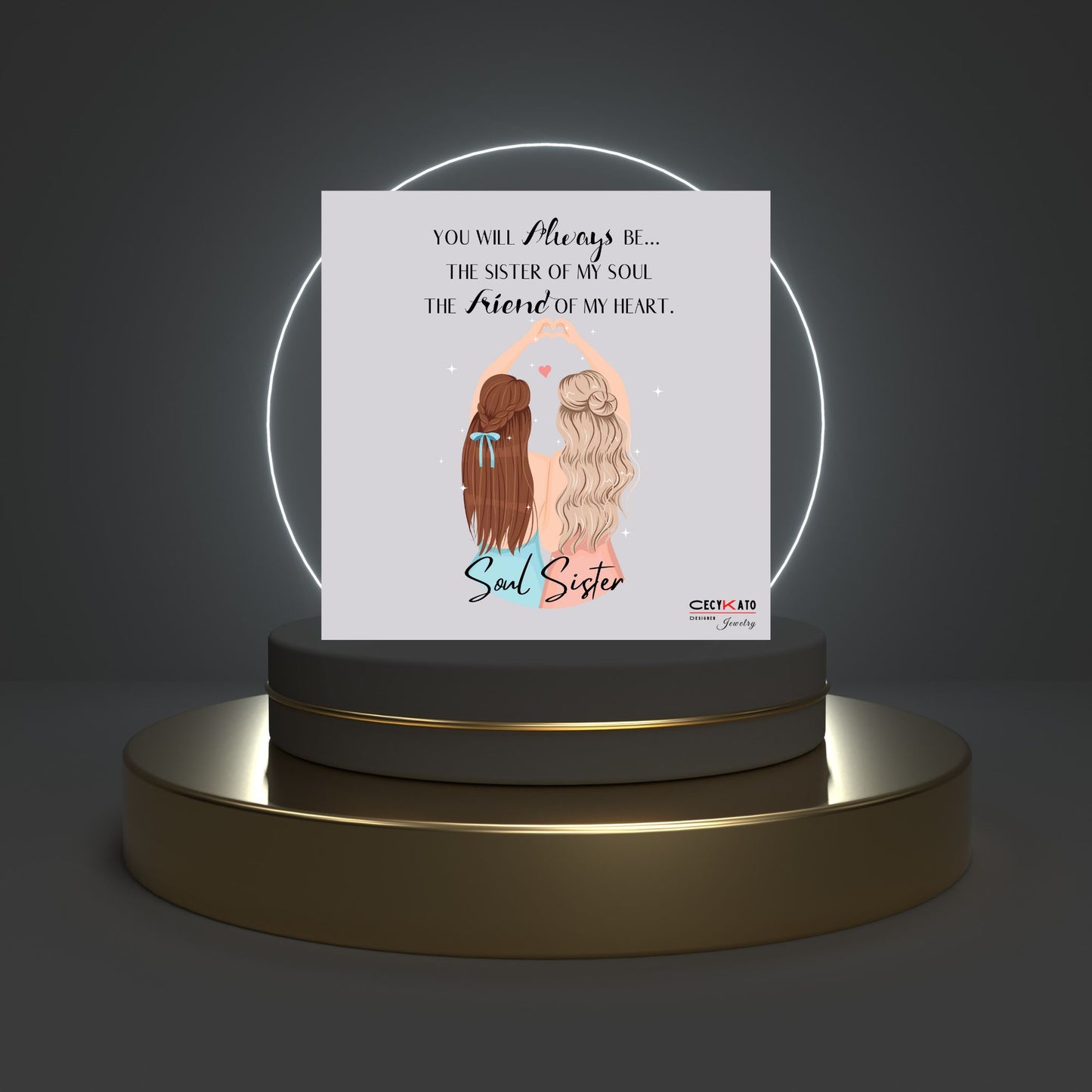 Soul Sister Message Card - C41F