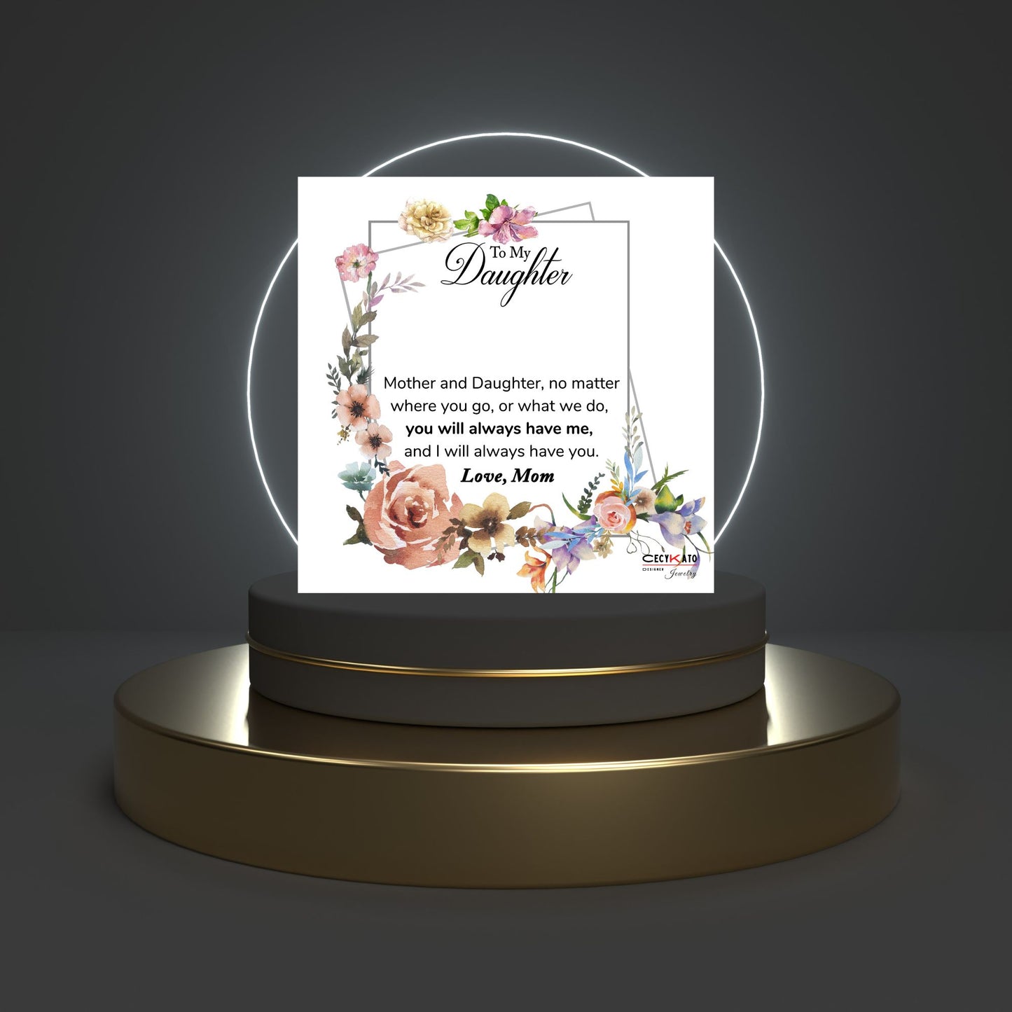 To My Daughter Message Card - C39D