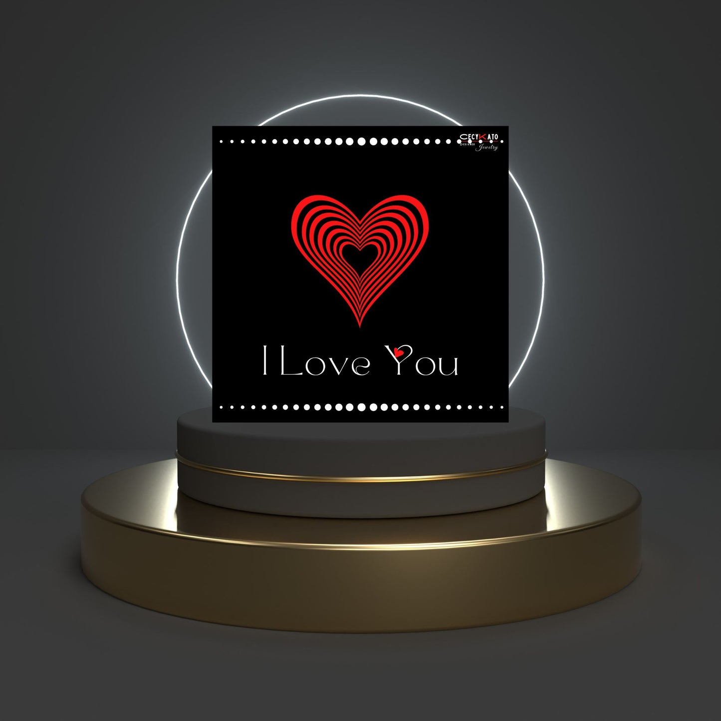 I Love You Message Card - C66LY