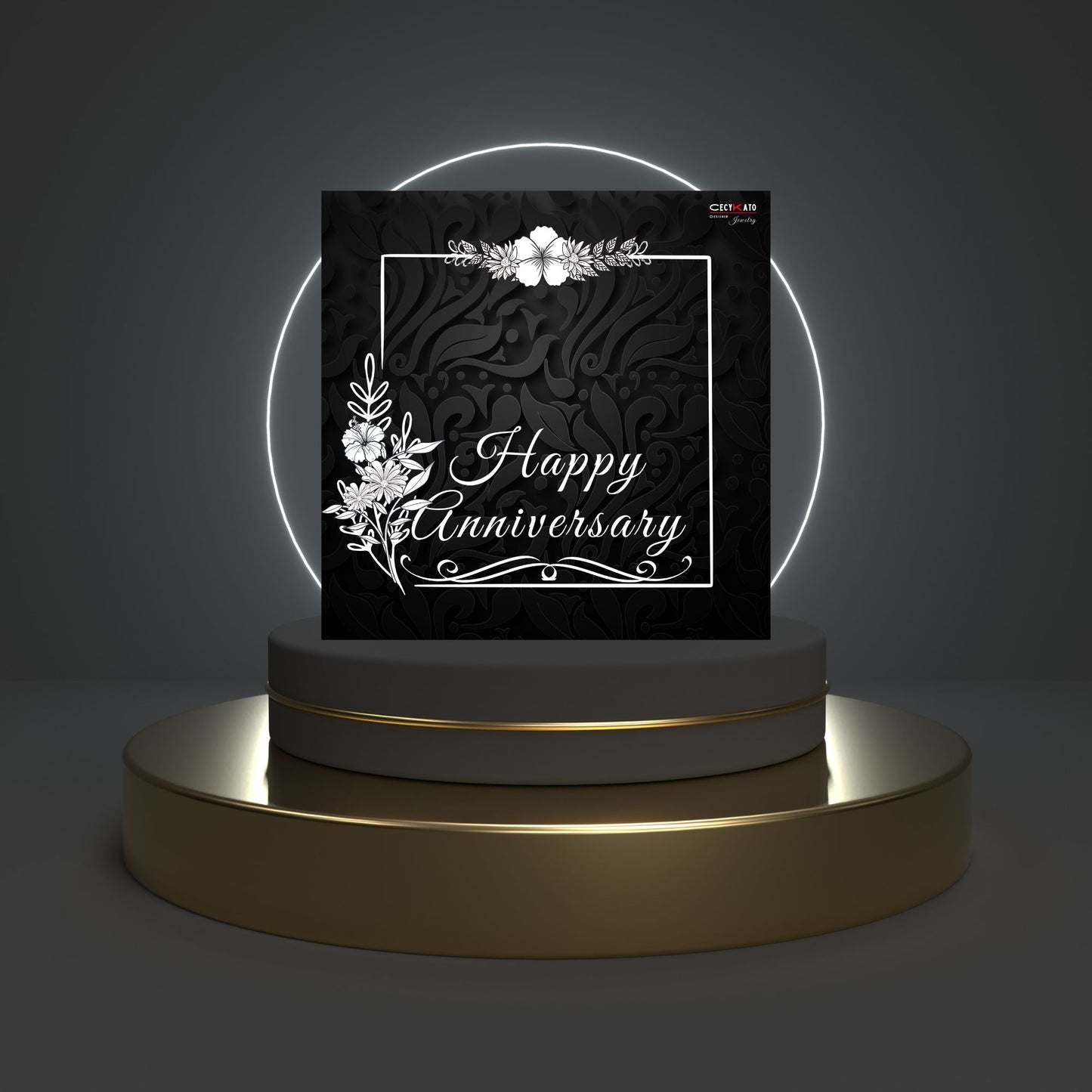 Happy Anniversary Message Card - C65