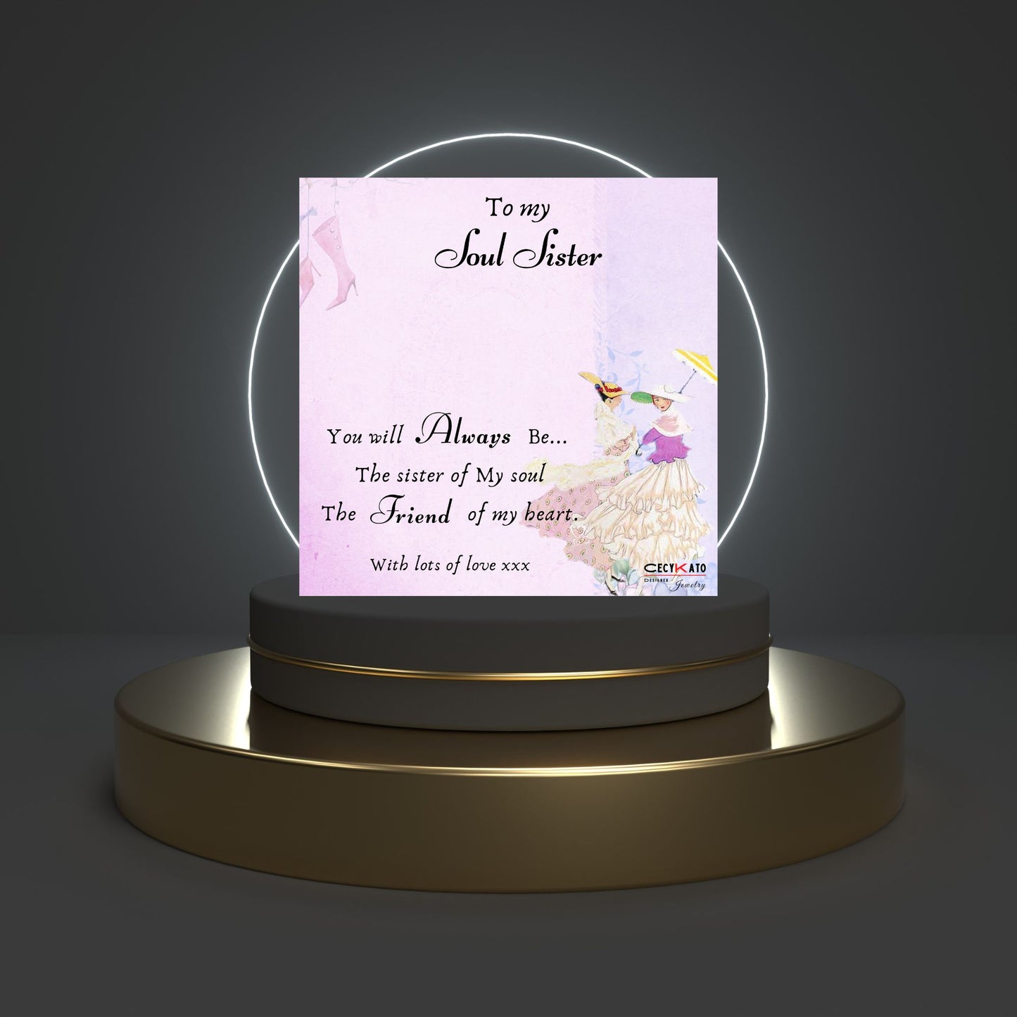 Soul Sister Message Card - C43F