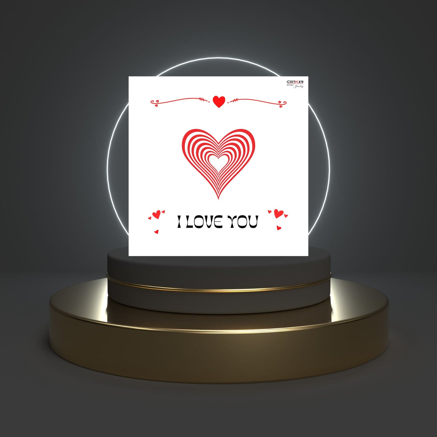 I Love You Message Card - C75LY