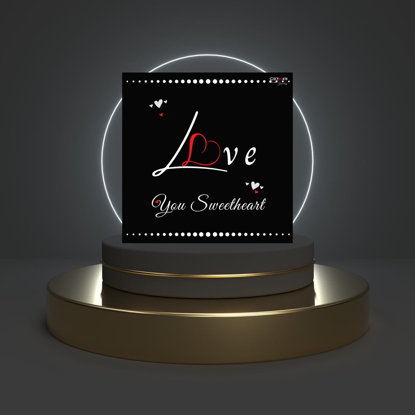 Love You Sweetheart Message Card - C71LY