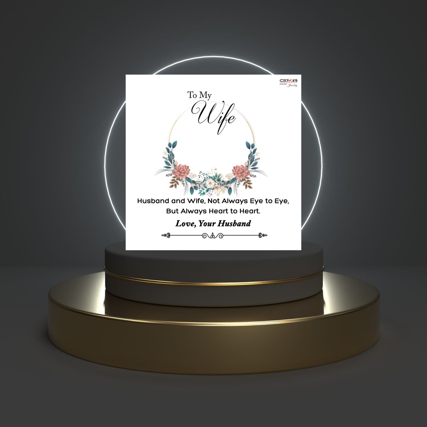 To My Wife Message Card - C11W