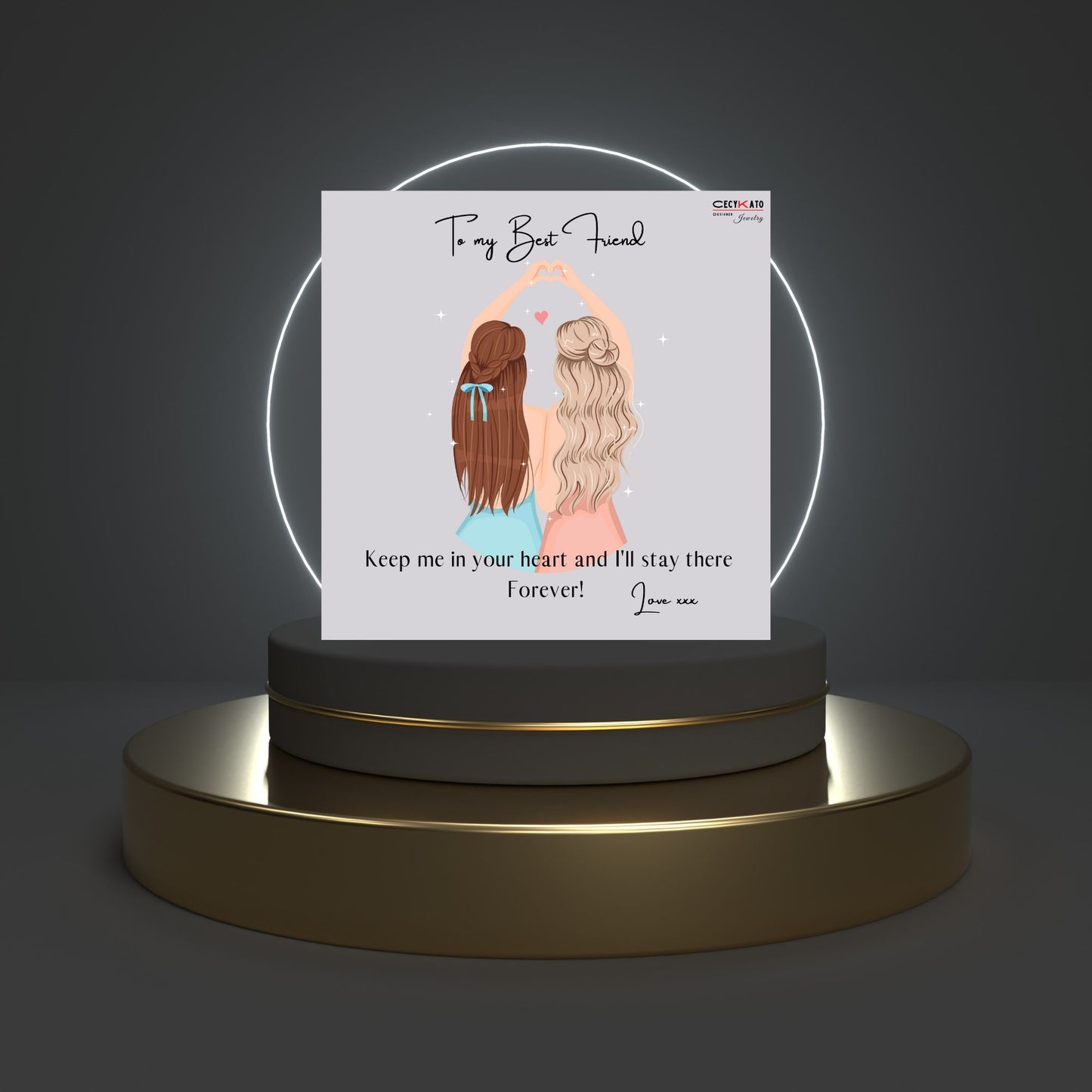 Best Friends Message Card - C46F