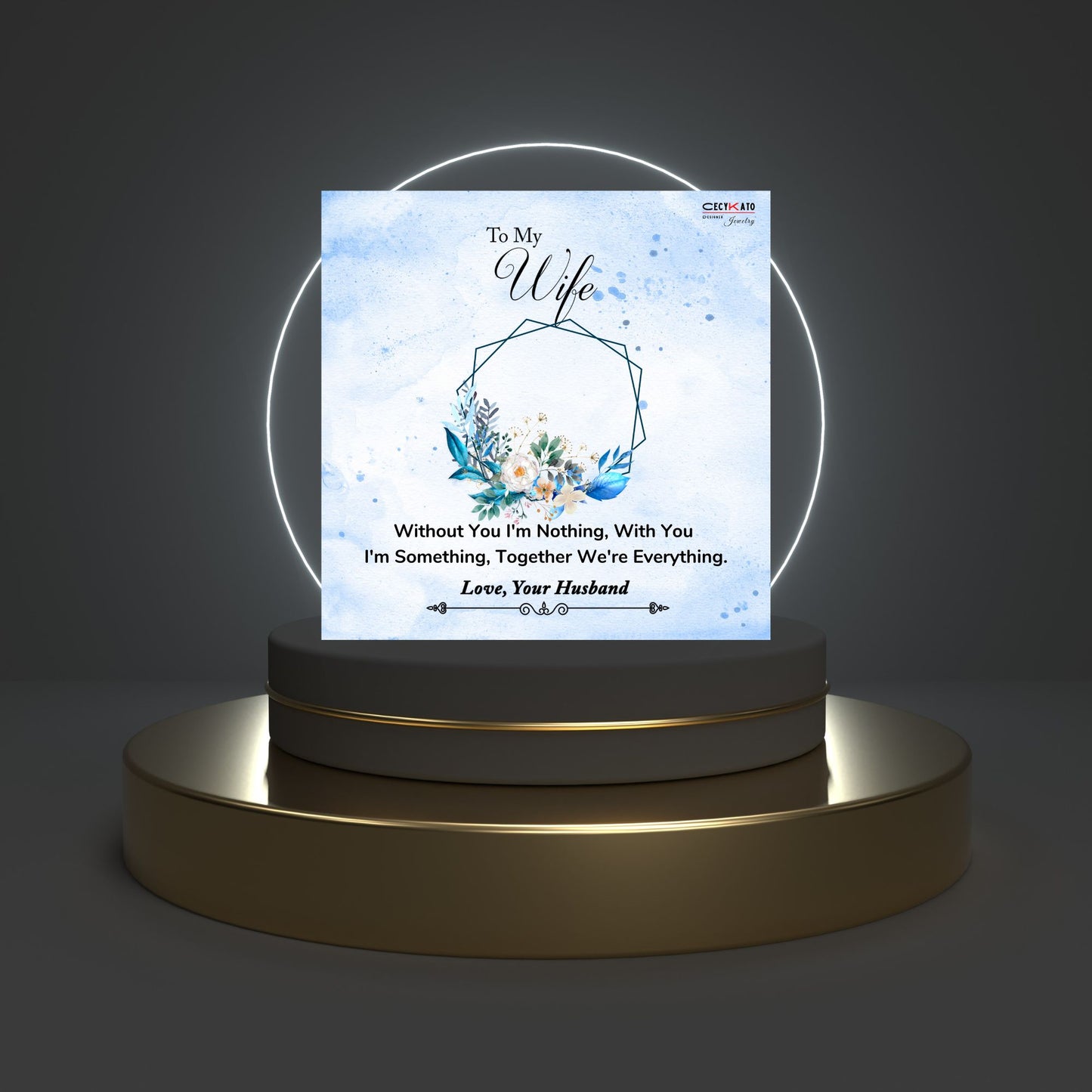 To My Wife Message Card - C13W