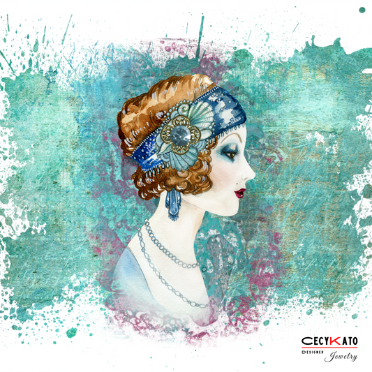 Lady / Vintage Message Card - C60