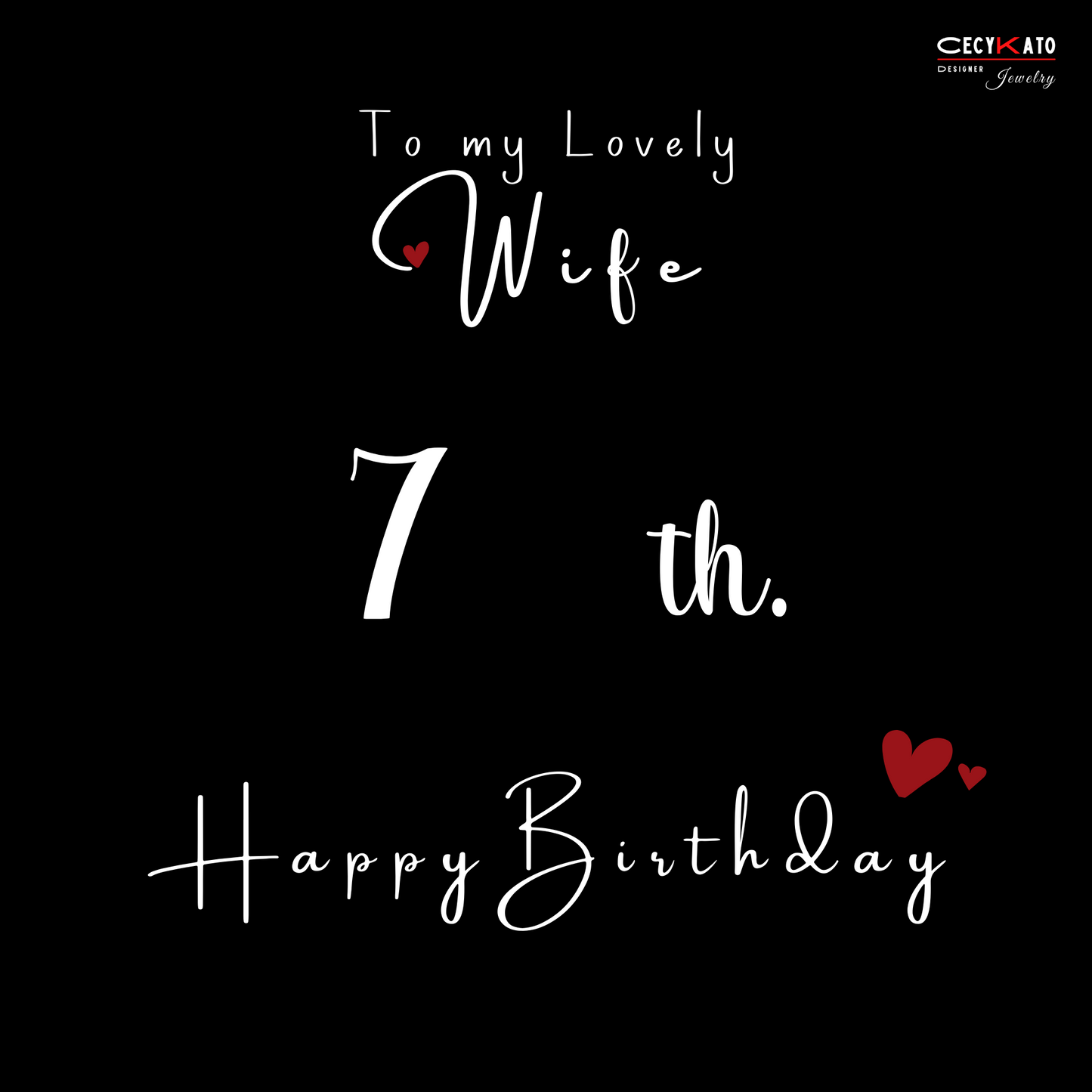 Wife 70 Milestone Birthday / Happy Birthday Message Card - C79HBW7