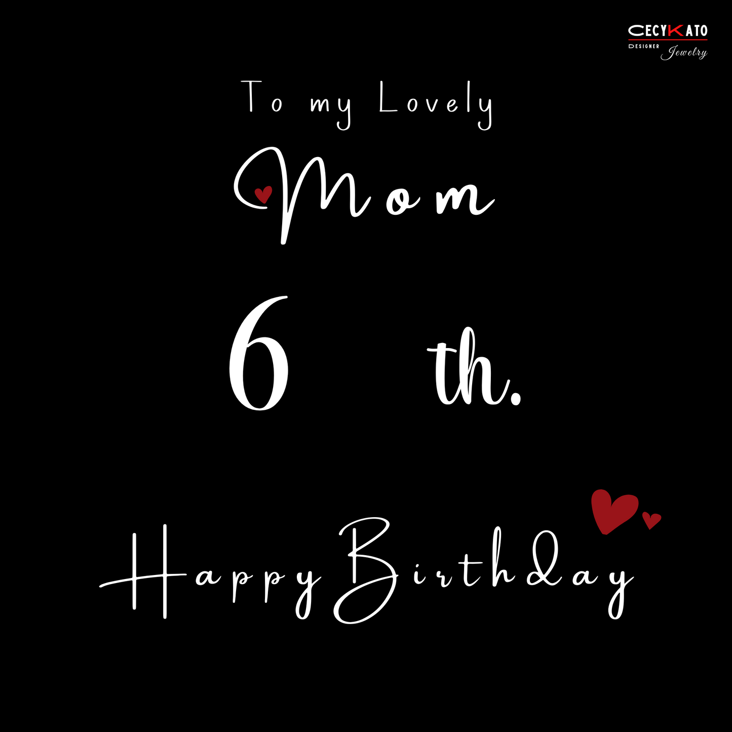 Mom 60 Milestone Birthday / Happy Birthday Message Card - C80HBM6