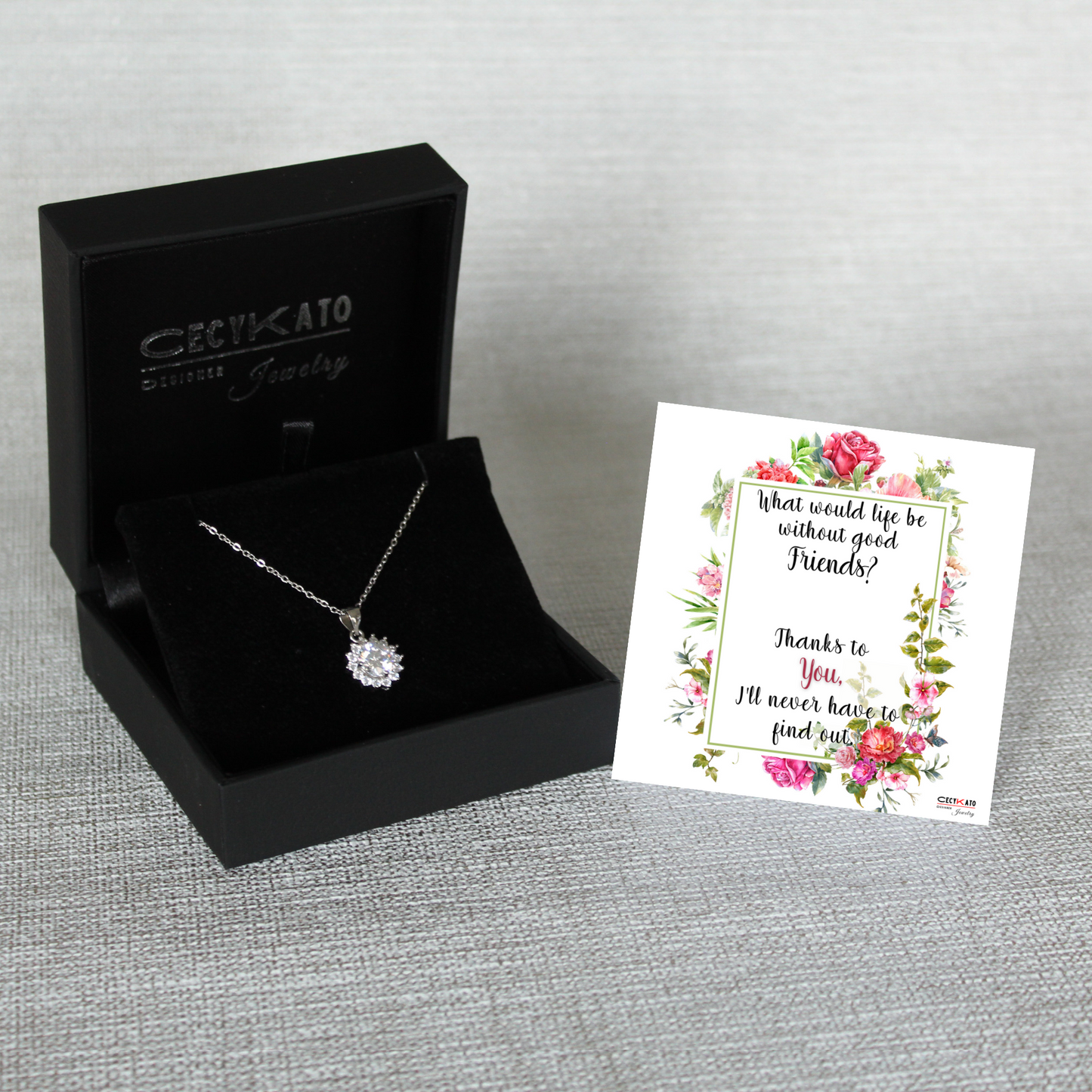 What would life be without good friends Message Card - C3