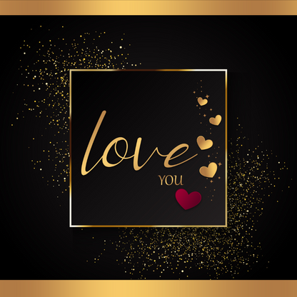 Love You Message Card - C107