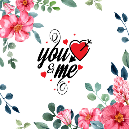 You & Me Message Card - C110