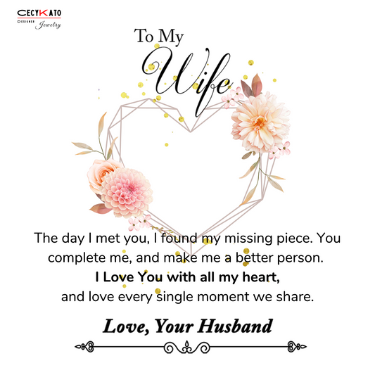 To My Wife Message Card - C14W