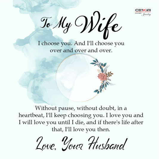 To My Wife Message Card - C17W