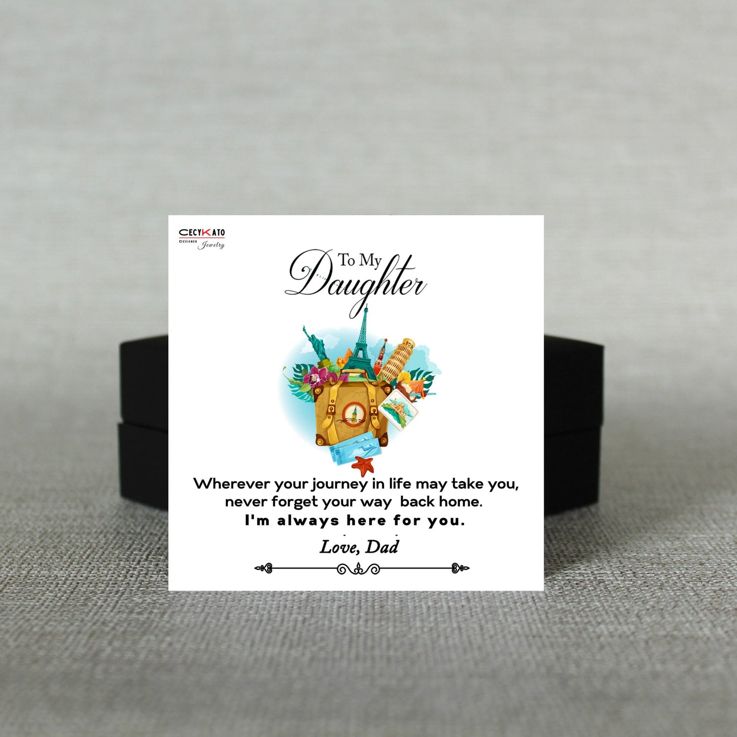 Daughter / Journey Message Card - C34D