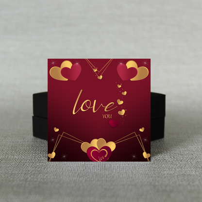 Love You Message Card - C106