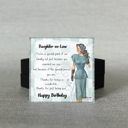 Daughter-in-Law / Happy Birthday Message Card - C32HBDIL