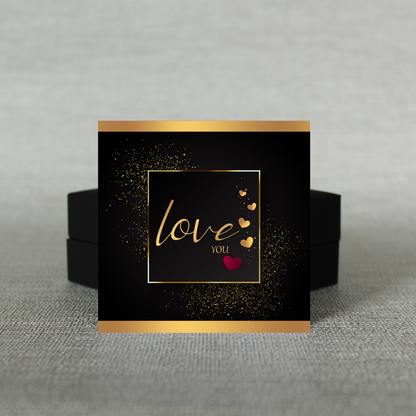 Love You Message Card - C107