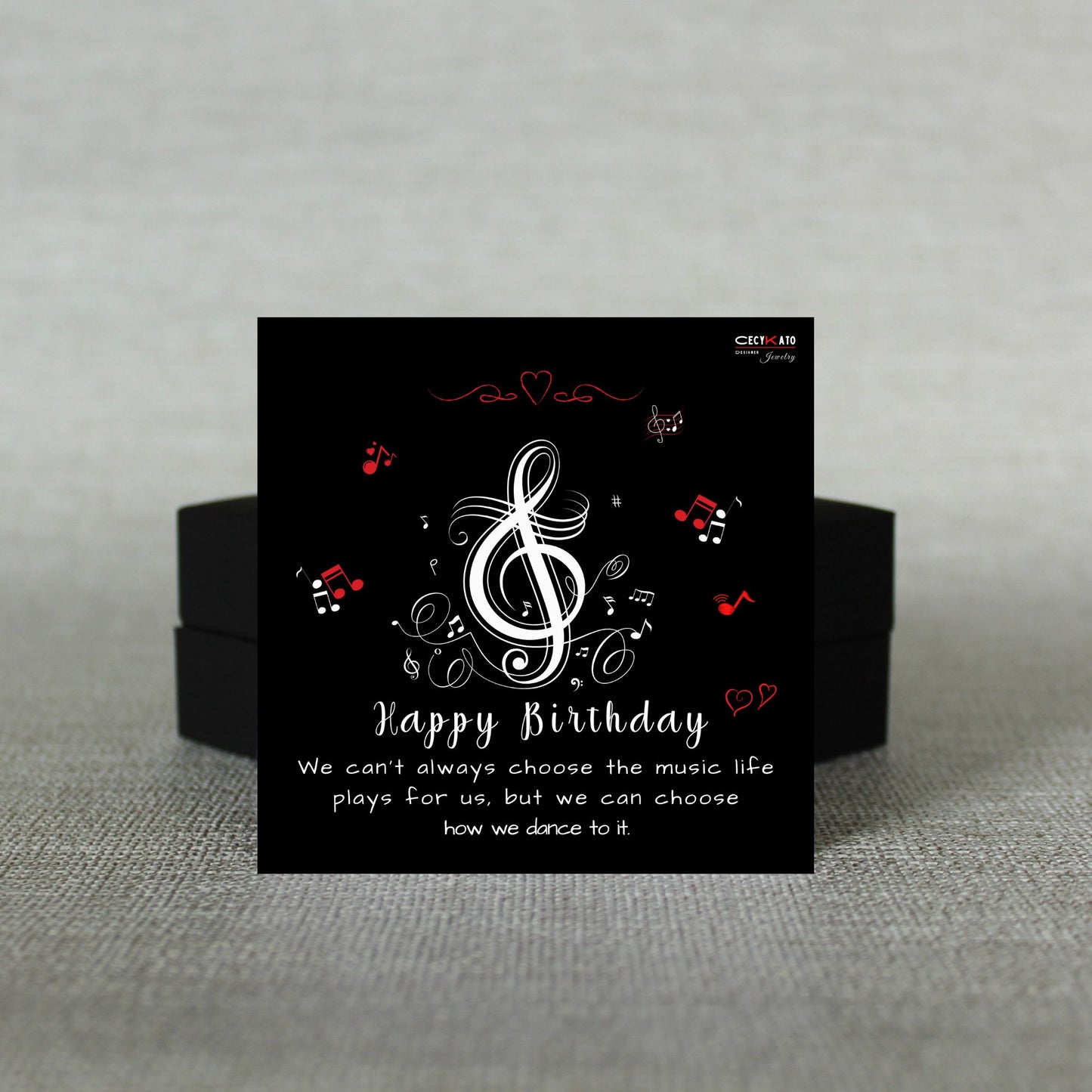 Music / Happy Birthday Message Card - C84HBMS