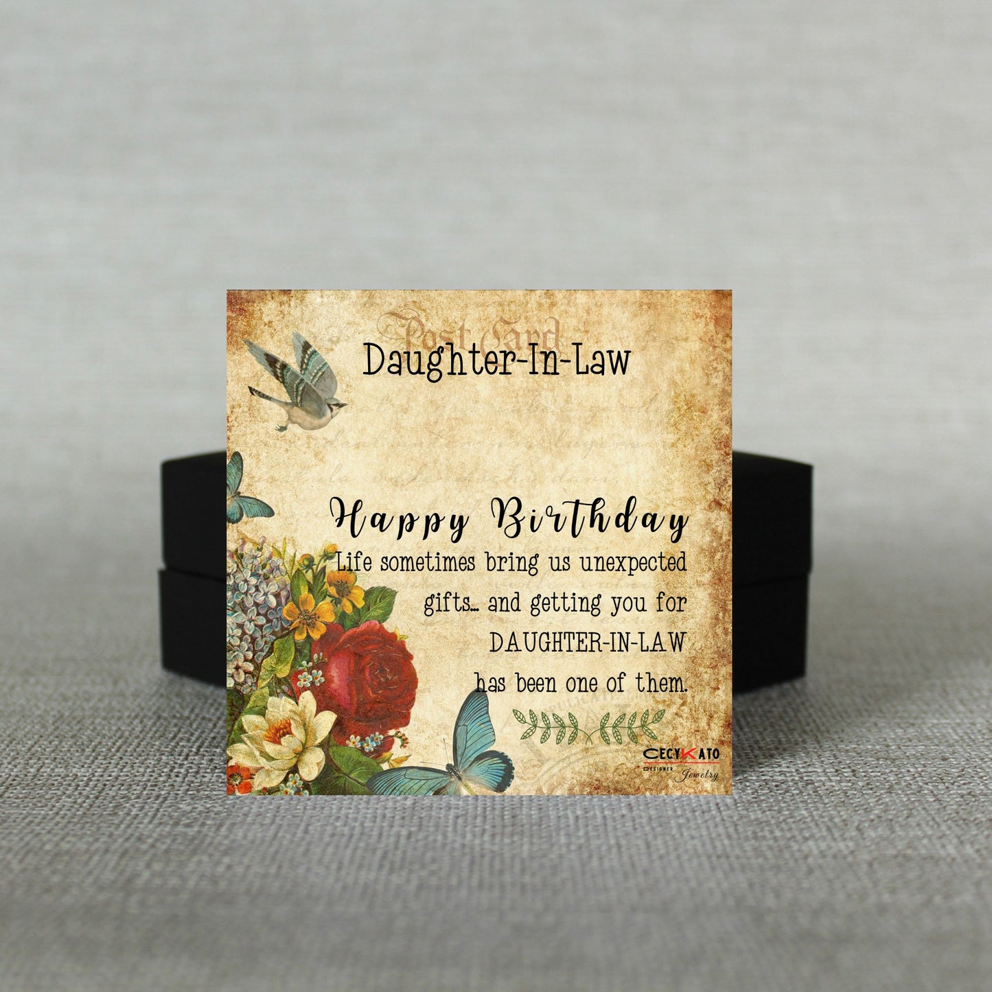 Daughter-in-Law / Happy Birthday Message Card - C33HBDIL