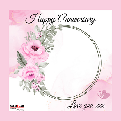 Happy Anniversary Message Card - C25W