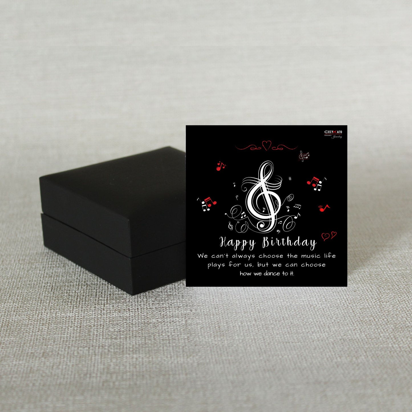 Music / Happy Birthday Message Card - C84HBMS