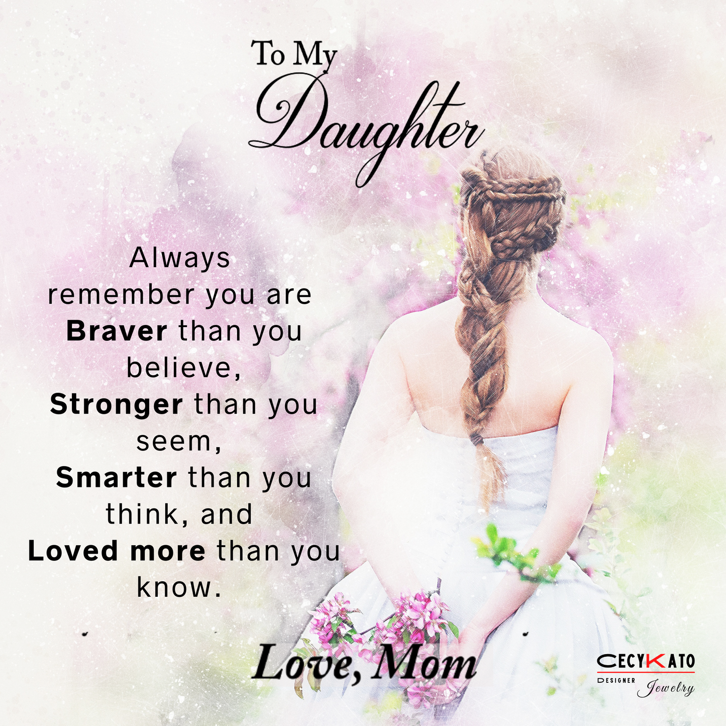 To My Daughter Message Card - C37D