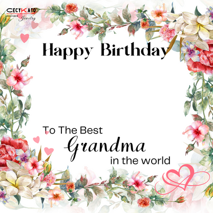 Grandma / Happy Birthday Message Card - C38HBGM