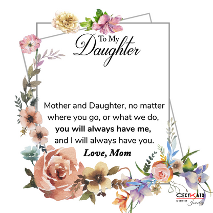 To My Daughter  Message Card - C39D