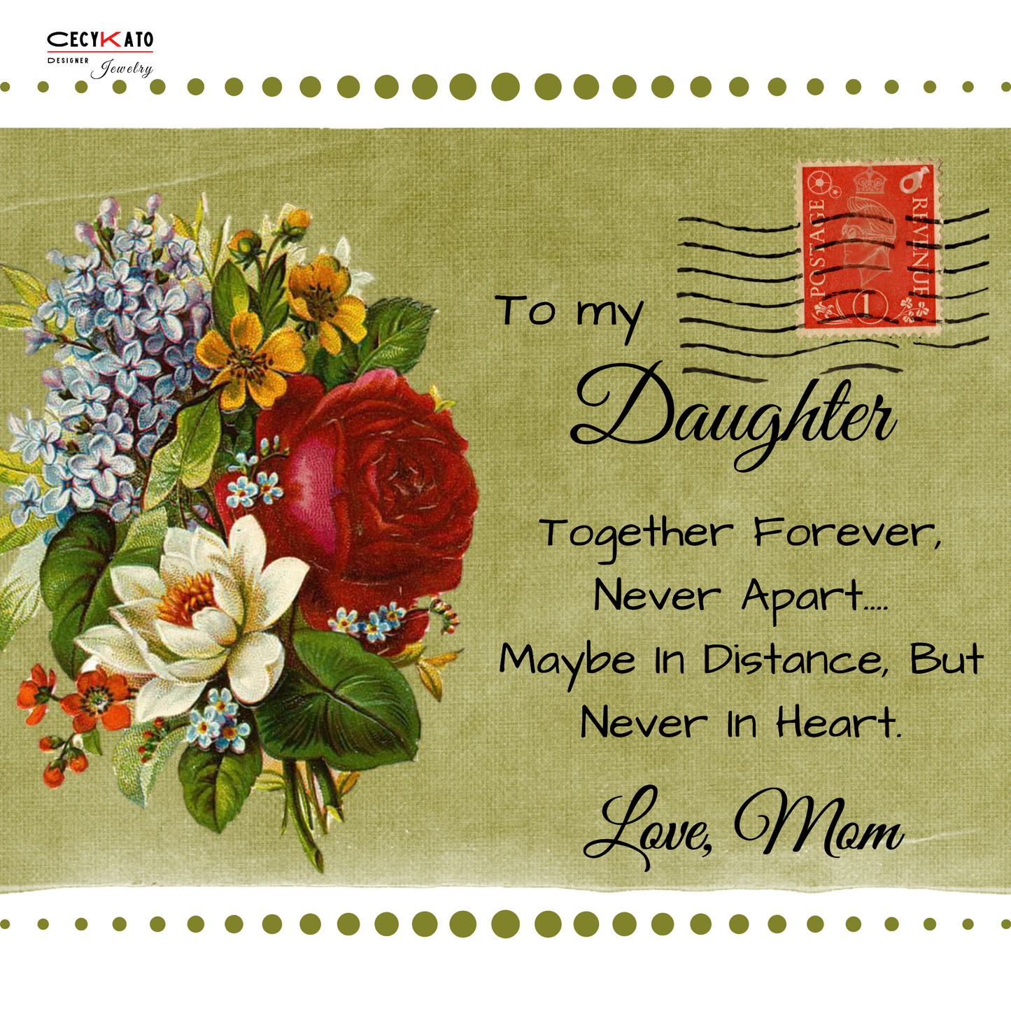 To my Daughter Message Card - C40D