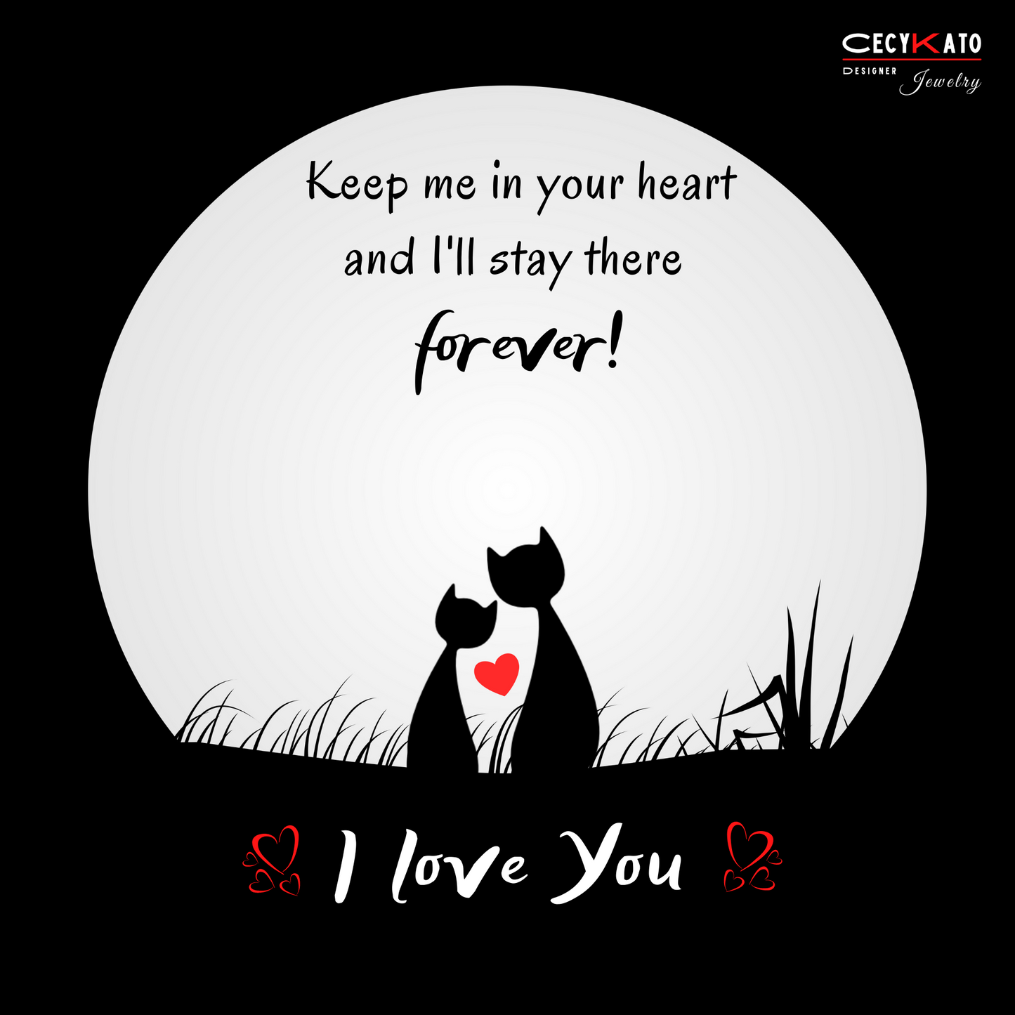 I Love You Message Card - C44LY