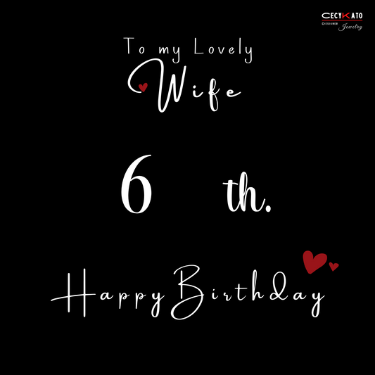 Wife 60 Milestone Birthday / Happy Birthday Message Card - C79HBW6