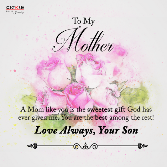 To My Mother Card Message Card - C81M