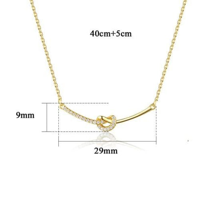 Friend / Soul Sister - 14K Gold Plated Rhinestone Geometric Minimalist Necklace  TE643F